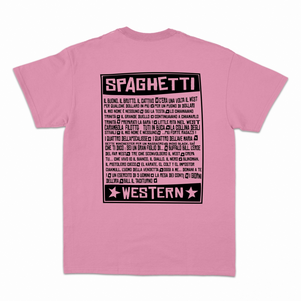 T-Shirt Rose Affiche Spaghetti Western Faubourg 54 HOMME