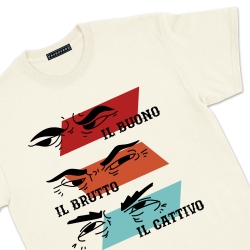 T-Shirt Le Trio Faubourg 54 Homme Creme Spaghetti Western