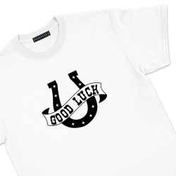 T-Shirt Good Luck blanc Faubourg 54 homme