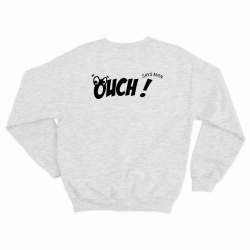 Sweat Ouch Bang gris Faubourg 54 homme