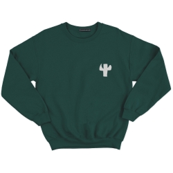 Sweat Cactus Faubourg 54 homme Spaghetti Western vert