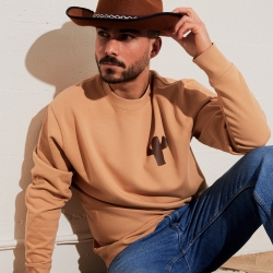 Sweat Cactus Faubourg 54 homme Spaghetti Western Camel