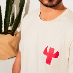 T-Shirt Cactus blanc faubourg 54 homme