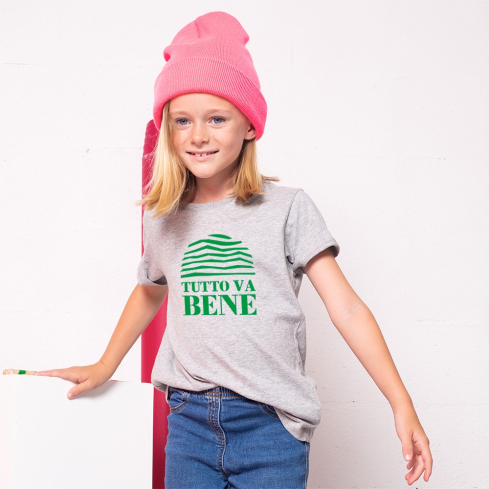 T-Shirt Gris Tutto Va Bene Enfant