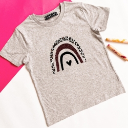 T-Shirt Gris Arcobaleno Enfant