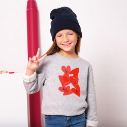 Sweat Gris Love Enfant