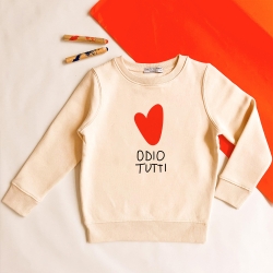 Sweat Crème Odio Tutti Enfant Sweat Crème Odio Tutti Enfant