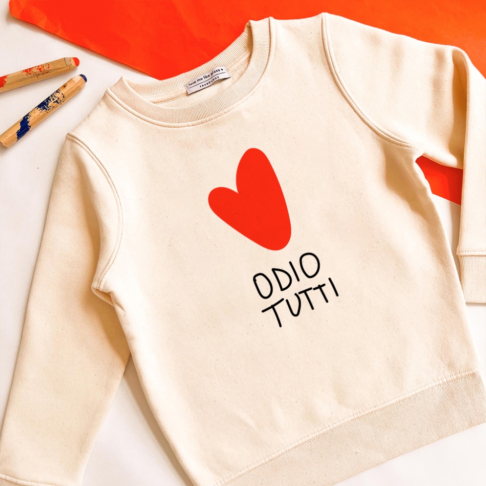 Sweat Crème Odio Tutti Enfant