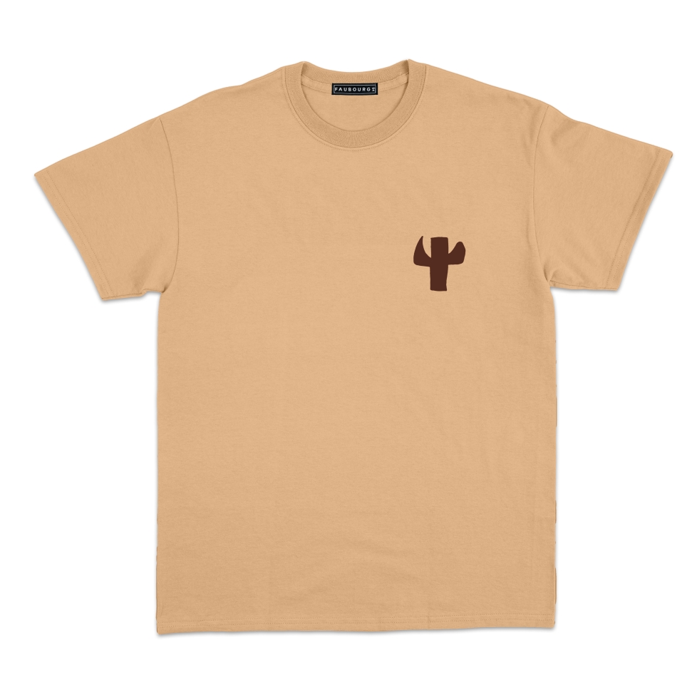 T-Shirt Cactus camel faubourg 54 homme