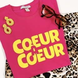 T-shirt Fuchsia Coeur à Coeur Faubourg54