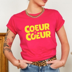 T-shirt Fuchsia Coeur à Coeur Faubourg54