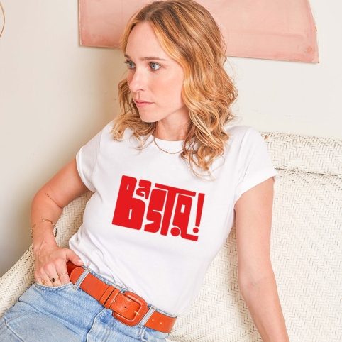 T-shirt Blanc Basta