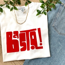 T-shirt Blanc Basta