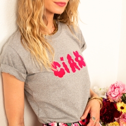 T-shirt Gris Ciao Fiorito by Les Futiles T-shirt Gris Ciao Fiorito by Les Futiles