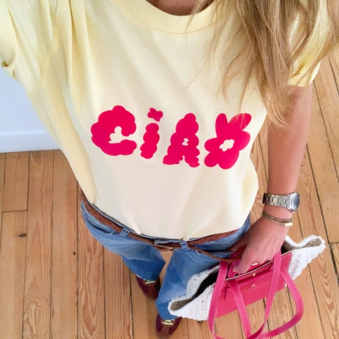 T-Shirt Jaune Ciao Fiorito by LesFutiles