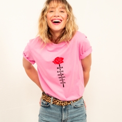T-shirt Rose Rosa by Les Futiles T-shirt Rose Rosa by Les Futiles