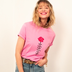 T-shirt Rose Rosa by Les Futiles T-shirt Rose Rosa by Les Futiles