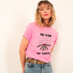 T-shirt Rose No Rain No Flowers - Faubourg54