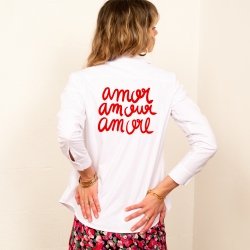 Chemise Blanche Amor Amour Amore