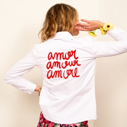 Chemise Blanche Amor Amour Amore