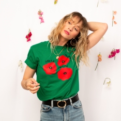 T-shirt Vert Coquelicot - Faubourg54 T-shirt Vert Coquelicot - Faubourg54