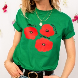 T-shirt Vert Coquelicot - Faubourg54 T-shirt Vert Coquelicot - Faubourg54