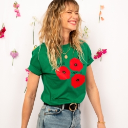 T-shirt Vert Coquelicot - Faubourg54 T-shirt Vert Coquelicot - Faubourg54