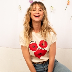 T-shirt Crème Coquelicot - Faubourg54
