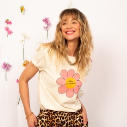 T-shirt Crème À Force De Me Planter