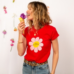 T-shirt Rouge À Force De Me Planter - Faubourg54