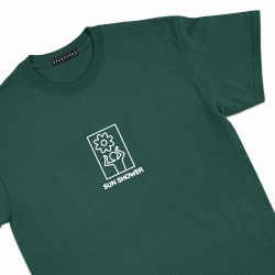 T-Shirt Sun Soleil Shower Faubourg54 Homme manches courtes vert bonhomme