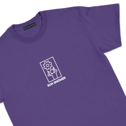 T-Shirt Sun Soleil Shower Faubourg54 Homme manches courtes violet bonhomme