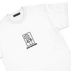 T-Shirt Sun Soleil Shower Faubourg54 Homme manches courtes blanc bonhomme