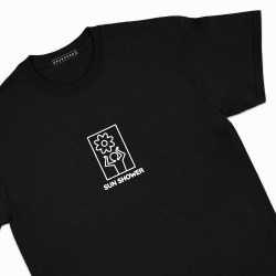 T-Shirt Sun Soleil Shower Faubourg54 Homme manches courtes noir bonhomme