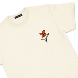 T-shirt Poesie Faubourg54 Homme fleur beige manches courtes