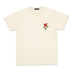 T-shirt Poesie Faubourg54 Homme fleur beige manches courtes