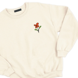Sweat Poesie Faubourg54 Homme beige fleur