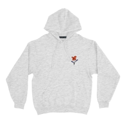 Sweat Capuche Poesie Faubourg54 Homme capuche fleur gris