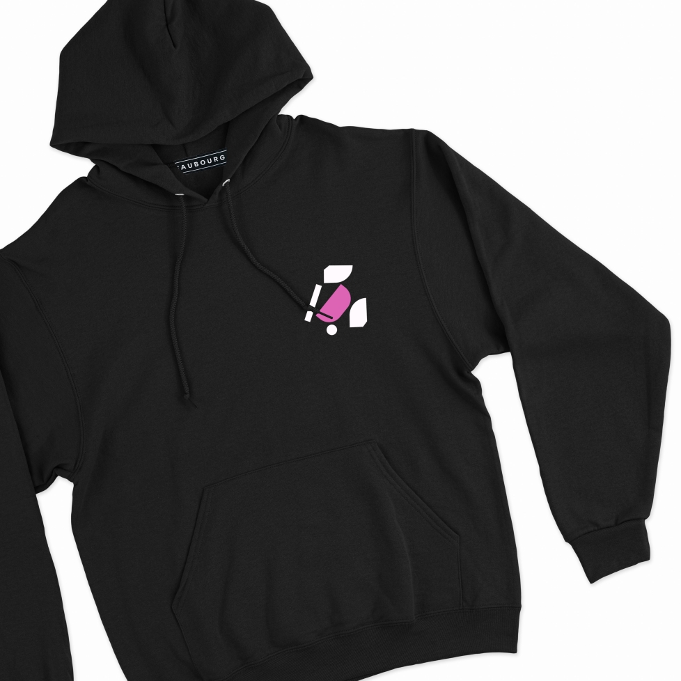 Sweat Capuche Tulipano Faubourg54 Homme tulipes noir