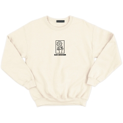 Sweat Sunshower Faubourg54 soleil bonhomme beige