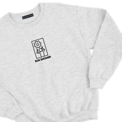 Sweat Sunshower Faubourg54 soleil bonhomme gris