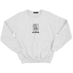 Sweat Sunshower Faubourg54 soleil bonhomme gris