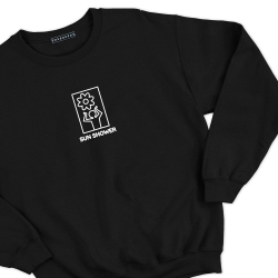 Sweat Sunshower Faubourg54 soleil bonhomme noir