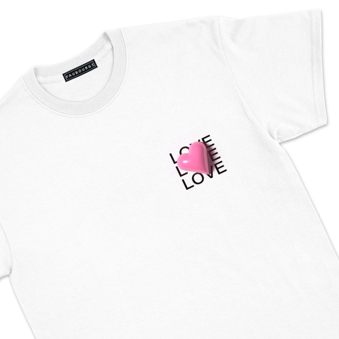 T-Shirt Coeur 3D collection Italian Attitude Club