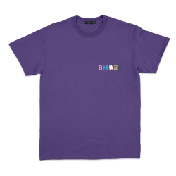T-shirt Amore o Niente Faubourg54 Homme violet manches courtes