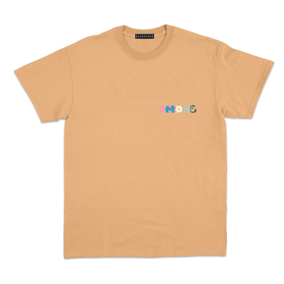 T-shirt Amore o Niente Faubourg54 Homme marron manches courtes