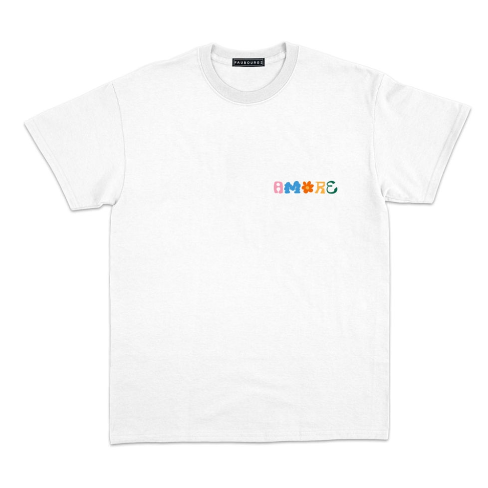 T-shirt Amore o Niente Faubourg54 Homme blanc manches courtes