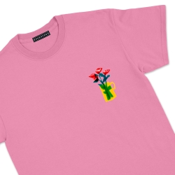 T-shirt Vaso di rose Faubourg54 Homme rose manches courtes