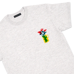 T-shirt Vaso di rose Faubourg54 Homme gris clair manches courtes