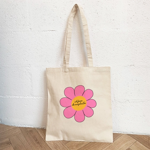 Tote Bag Crème A Force de me Planter